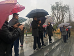 贛州市尋烏縣領(lǐng)導考察安遠縣書香公園