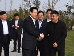 陜西省委常委、宣傳部部長(zhǎng)莊長(zhǎng)興一行考察韓城國(guó)家文史公園